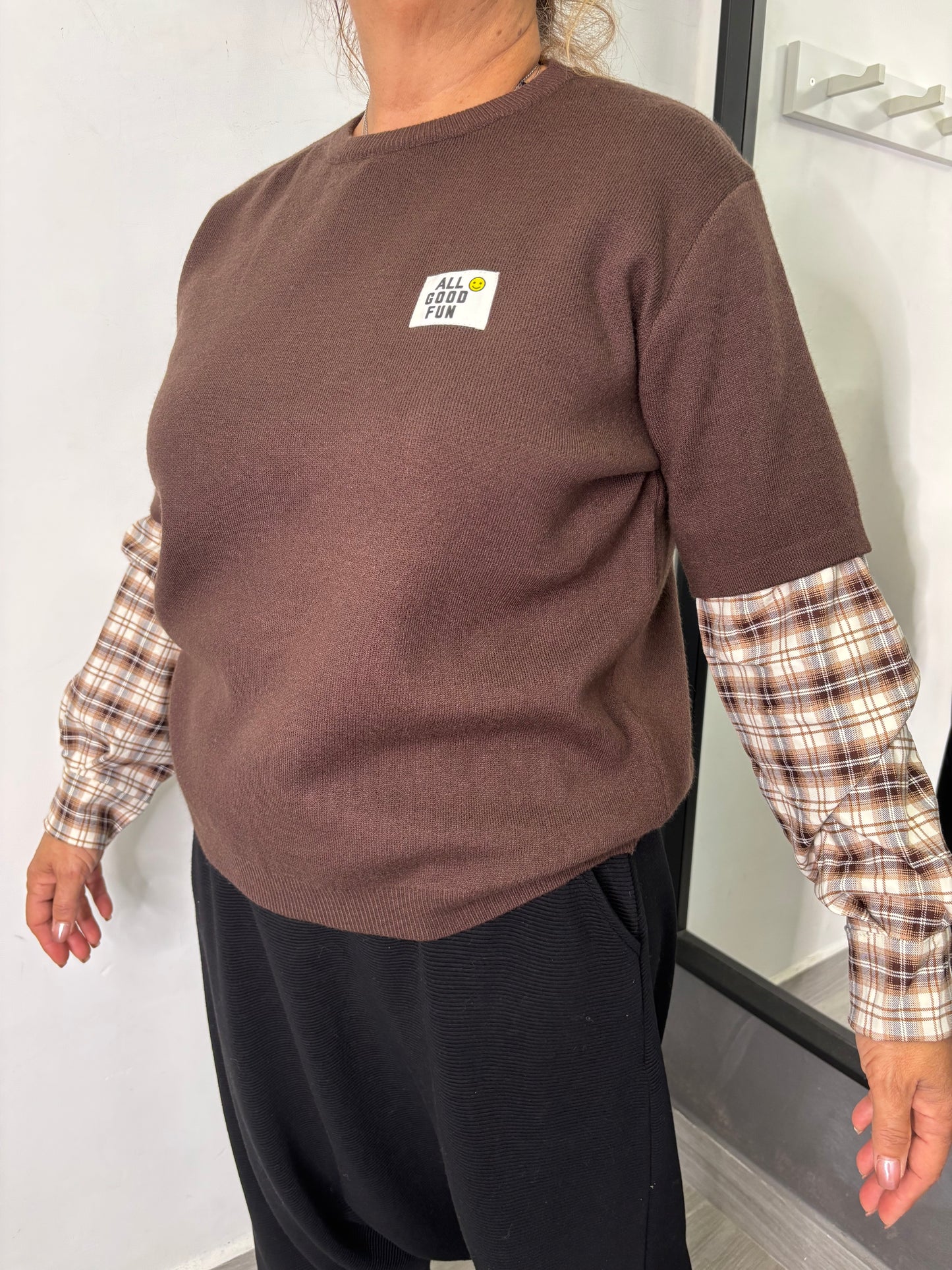 Maglione Fun Marrone