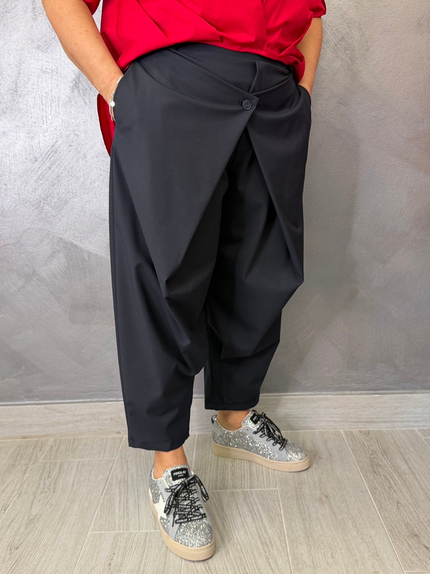 Pantalone Wendy Doppio Pareo Blu
