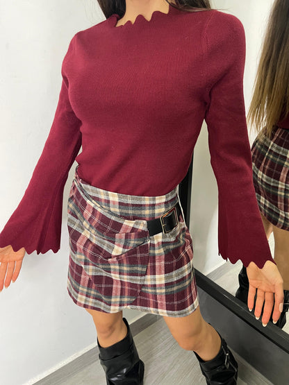 Maglietta Smerlata Bordeaux