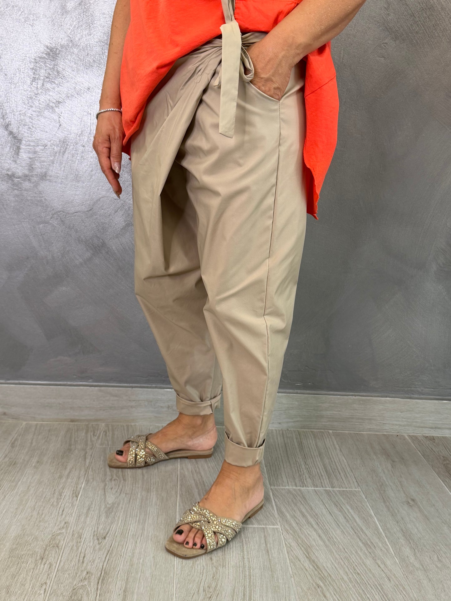 Pantalone Sun Pareo Summer Tortora