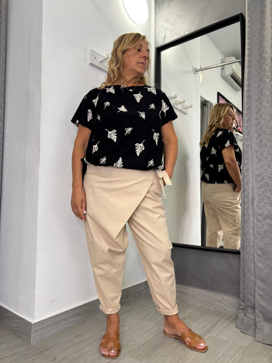 Casacca Wendy Foglia Nera