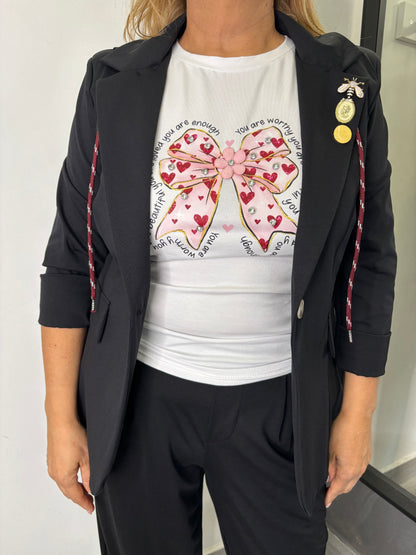 T-shirt Fiocco Bianca