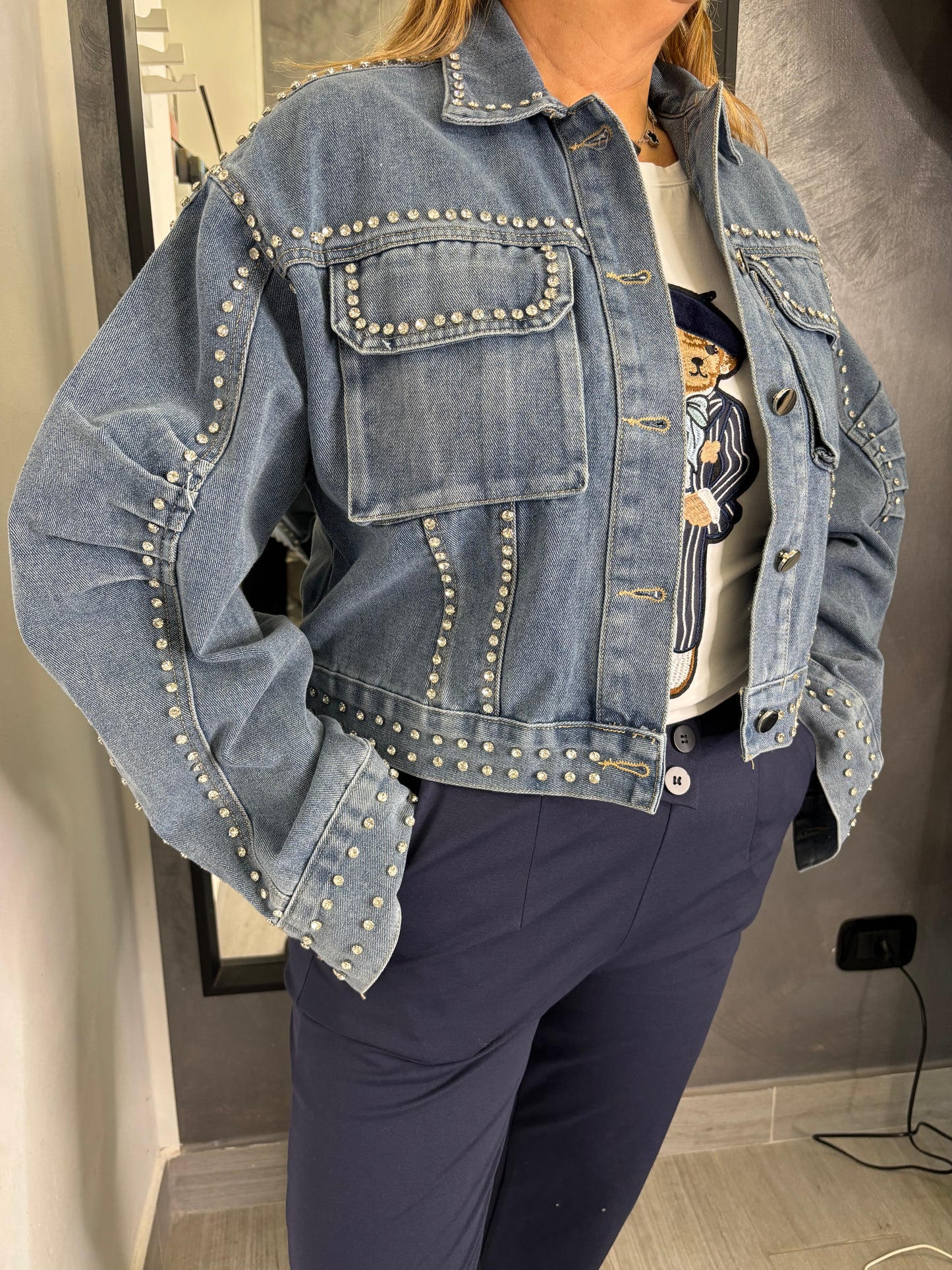 Giubbotto Jeans Shine