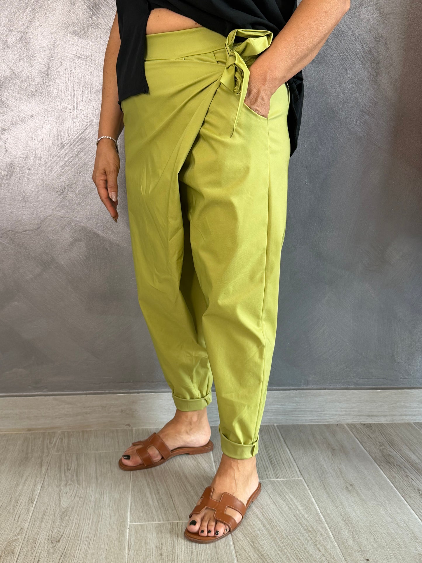 Pantalone Sun Pareo Summer Verde Mela