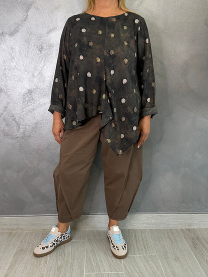 Pantalone Wendy Balloon Marrone