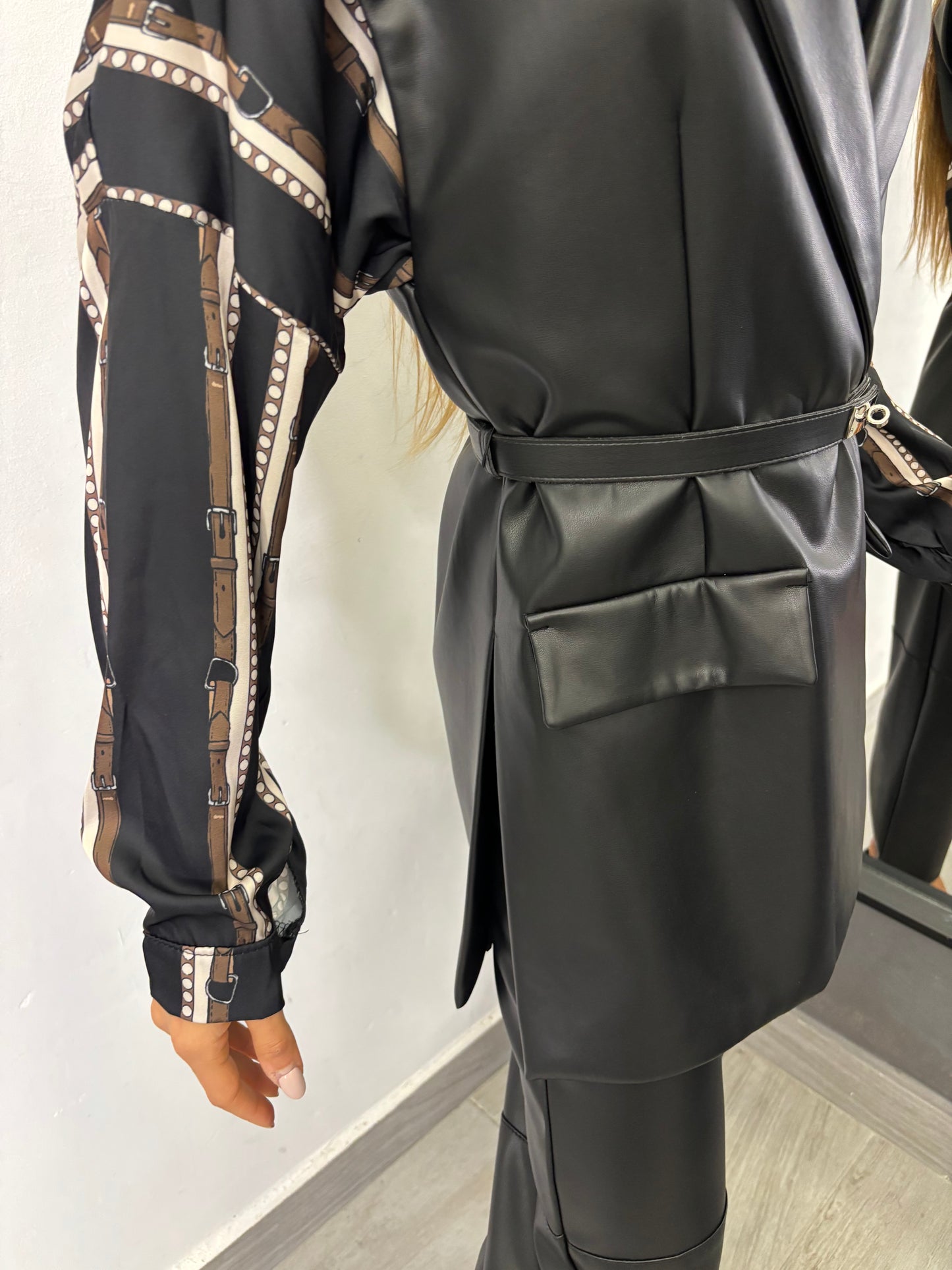 Gilet Ecopelle Nero Imperial