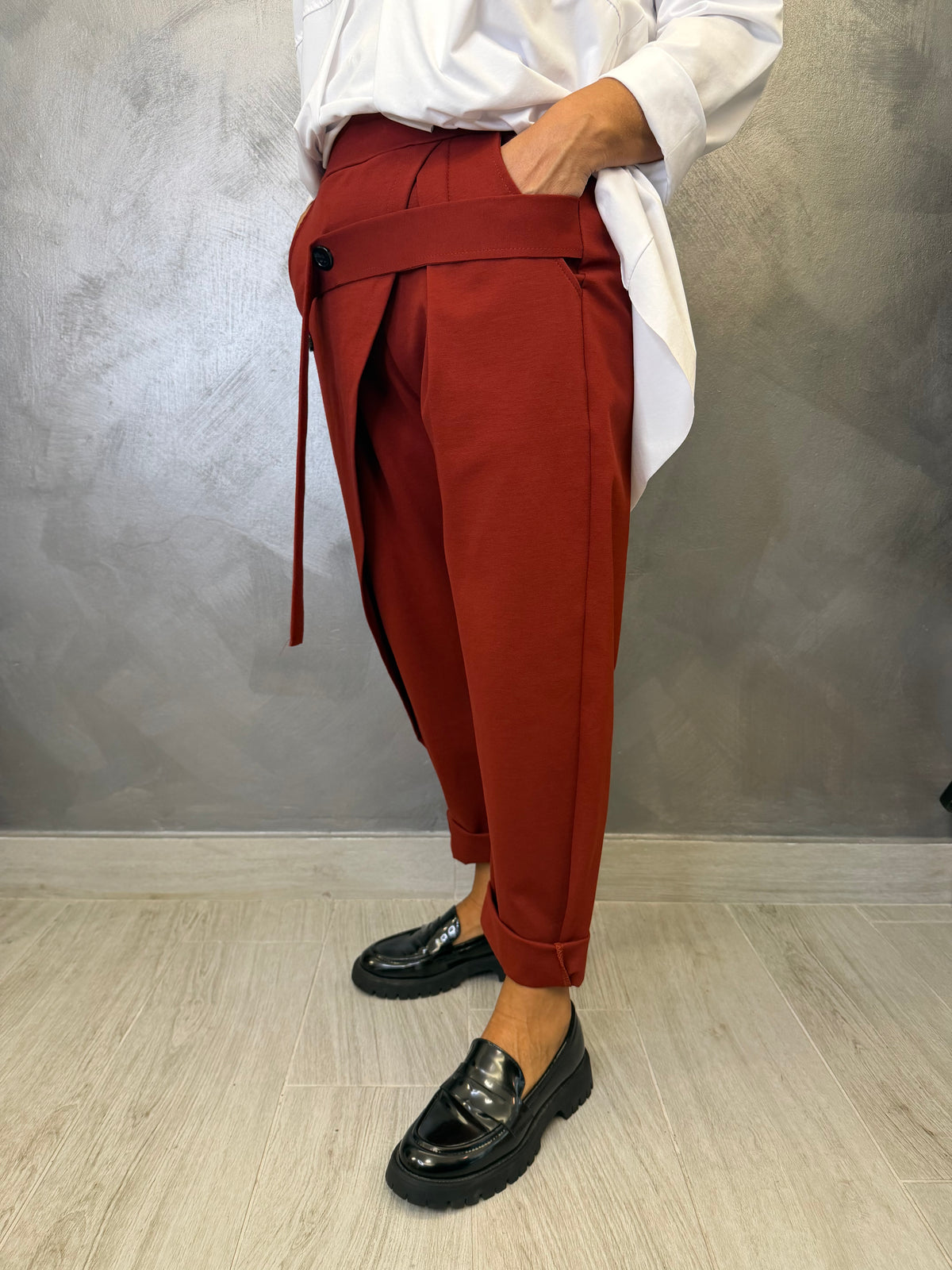Pantalone 158C Rubina Ruggine