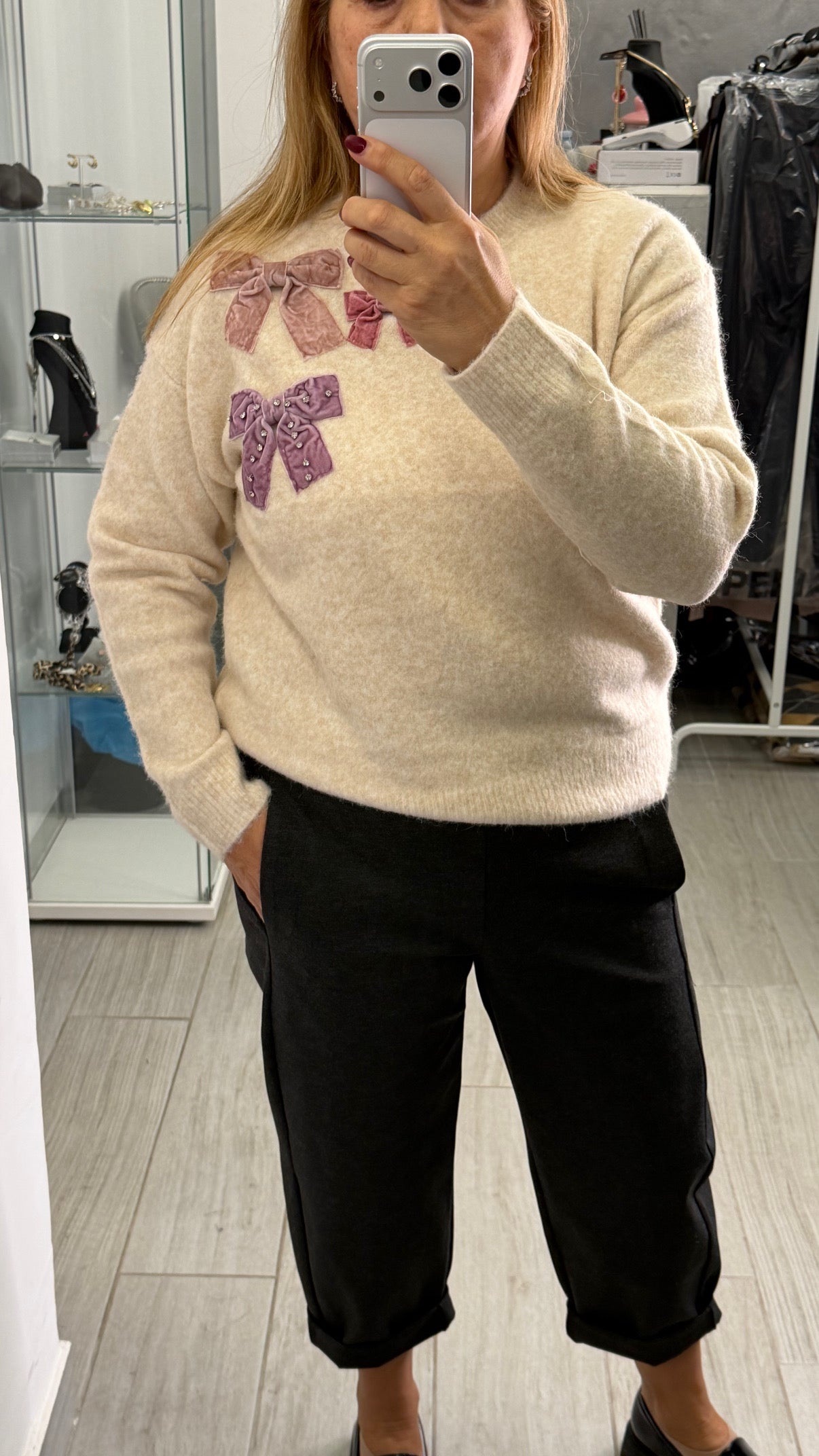 Maglione Romantico Beige