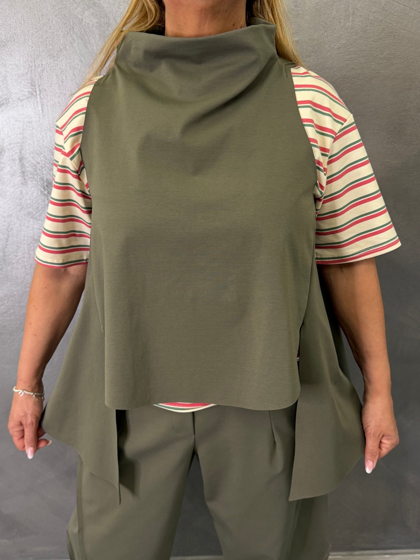 Gilet Wendy Verde Militare