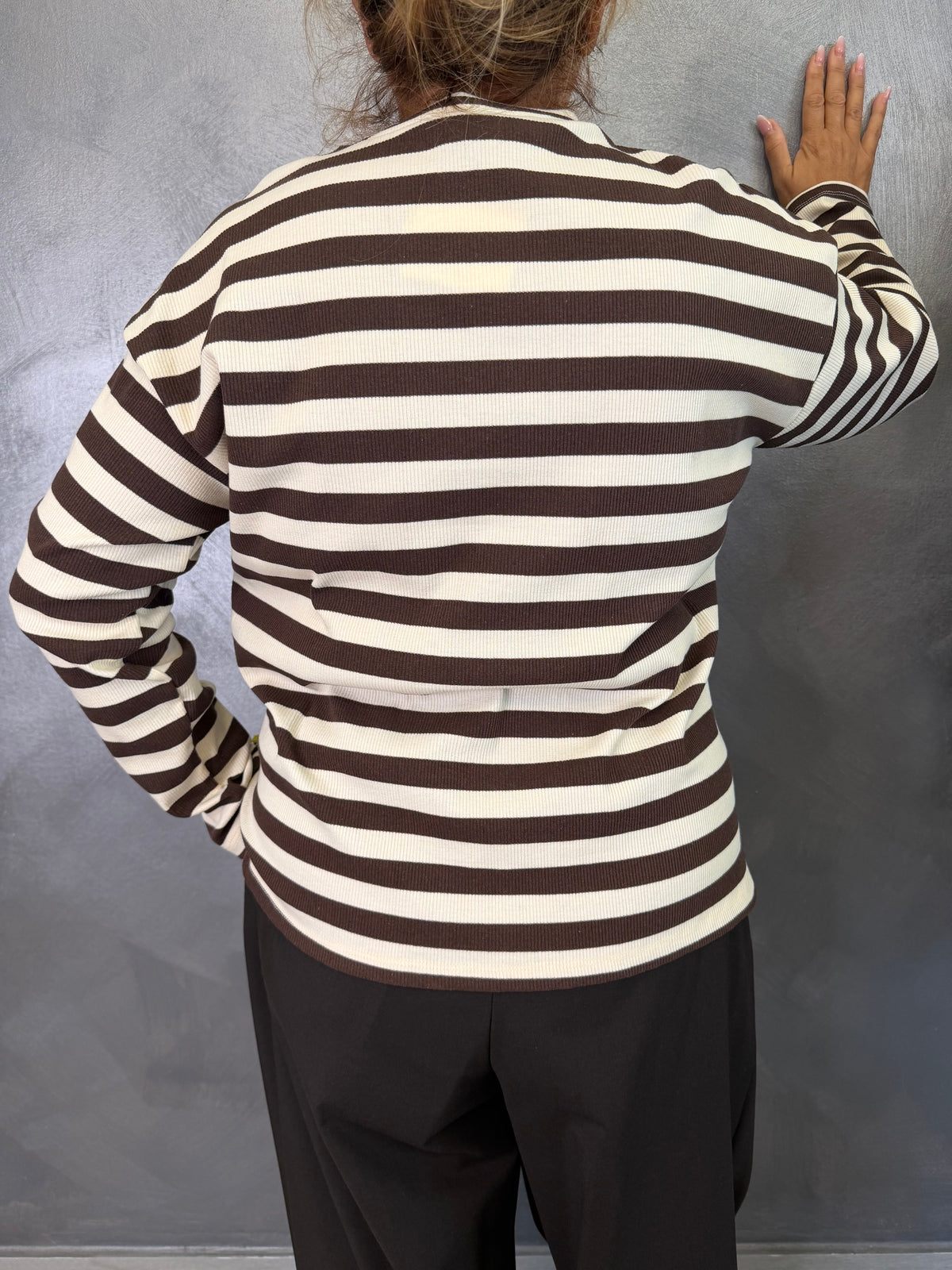 Maglia Panna e Cioccolato Vicolo