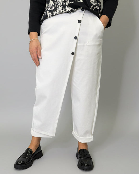 Pantalone 158C Asia Bianco