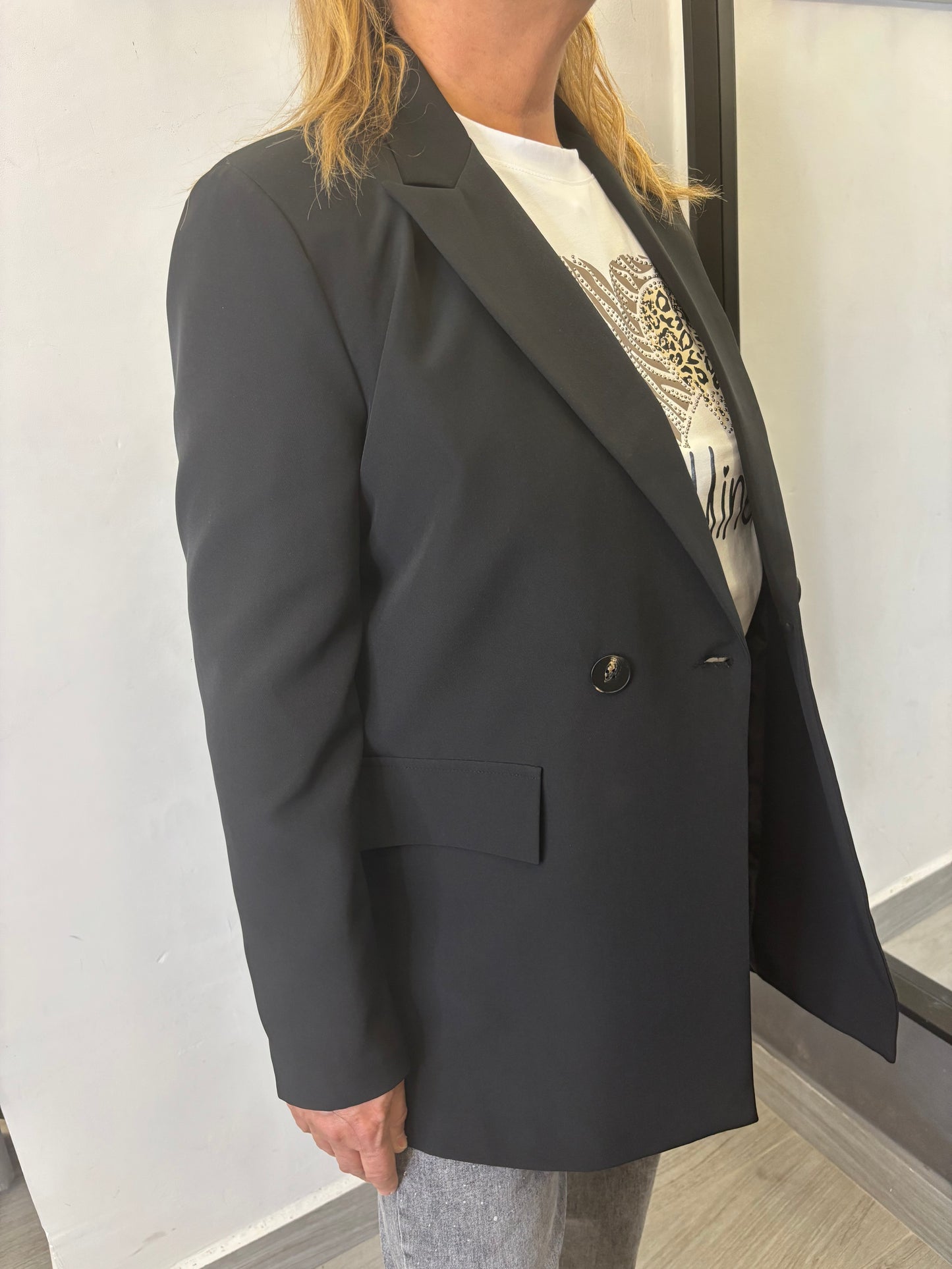 Blazer Doppio Petto Nera