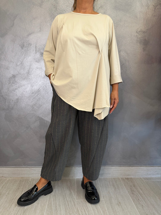 Pantalone Aléa Uni Ambra Grigio