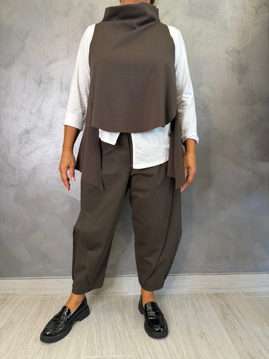 Pantalone Wendy Balloon Marrone