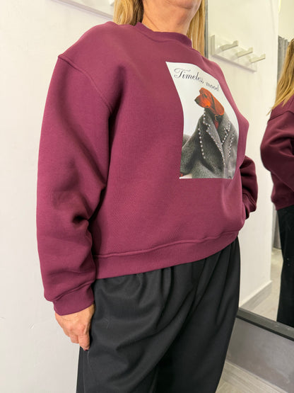 Felpa Timeless Mood Burgundi Vicolo