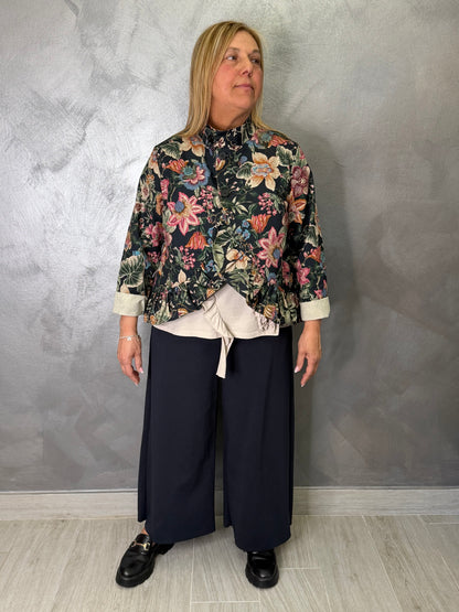 Giacca Wendy Floreale Blu
