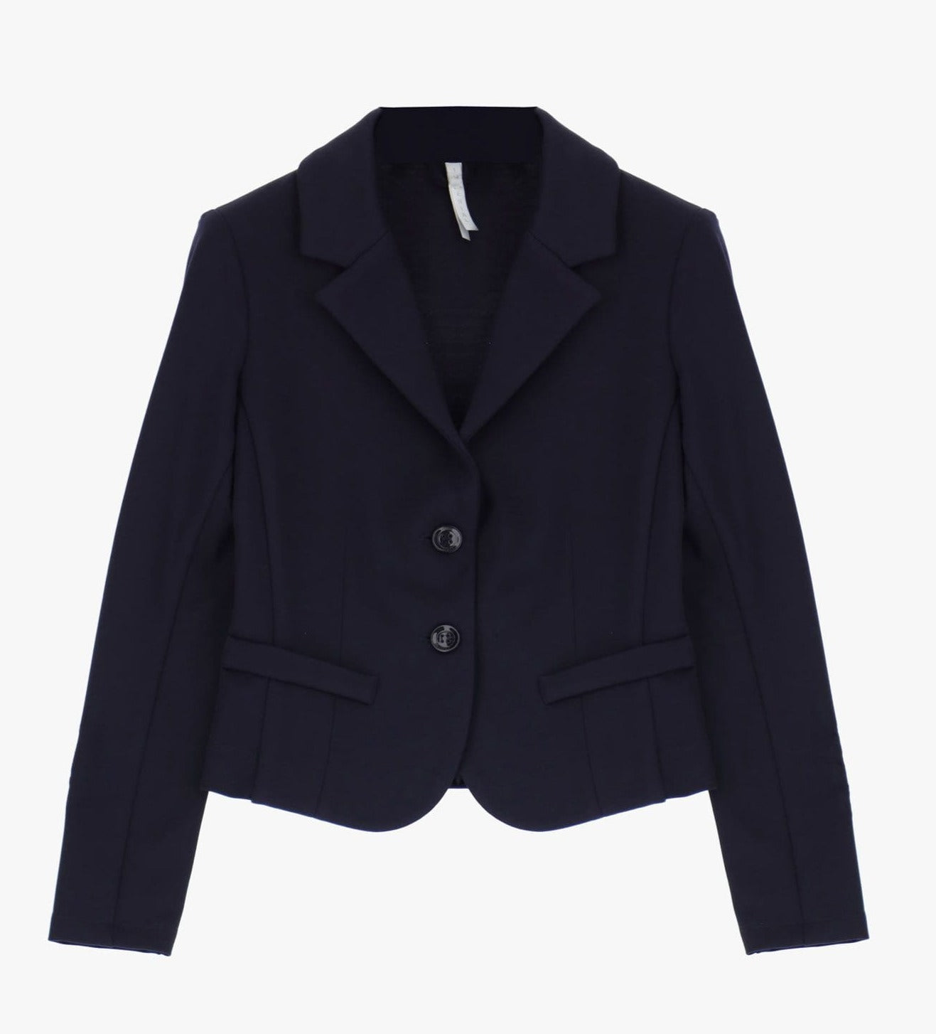 IMPERIAL - Giacca monopetto monocolour Nera con rever classici e tasche