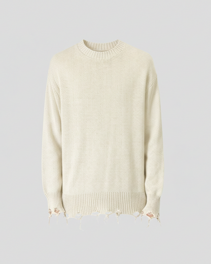 Maglia Raw Edge Cream