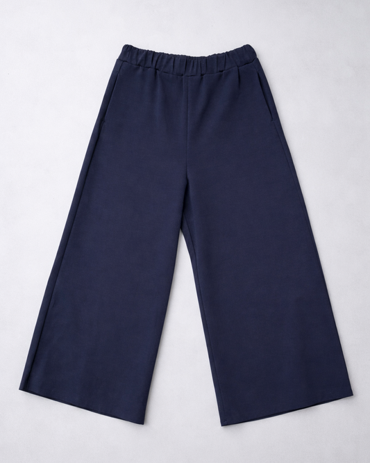 Pantalone Wendy in Neoprene Leggero Blu