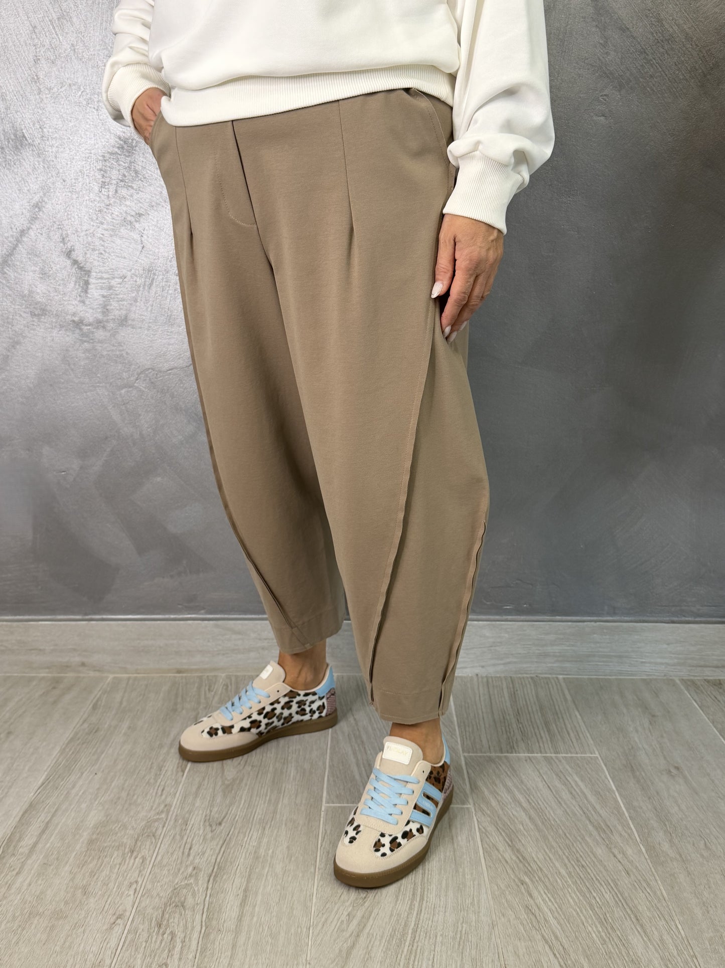 Pantalone Wendy Balloon Tortora
