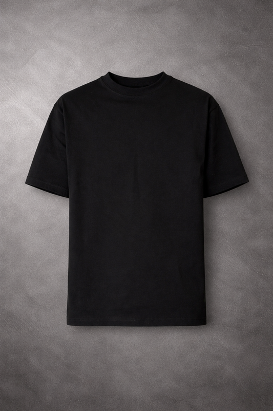 T-Shirt Raw Edge Black