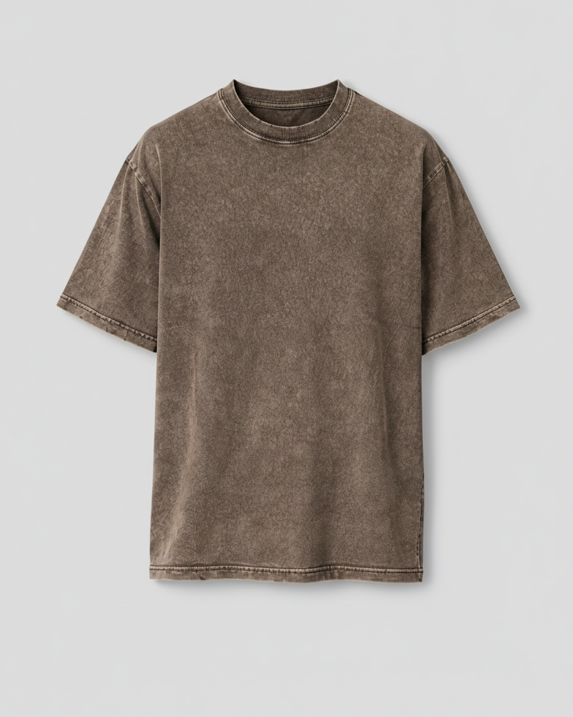T-Shirt Stone Wash Taupe