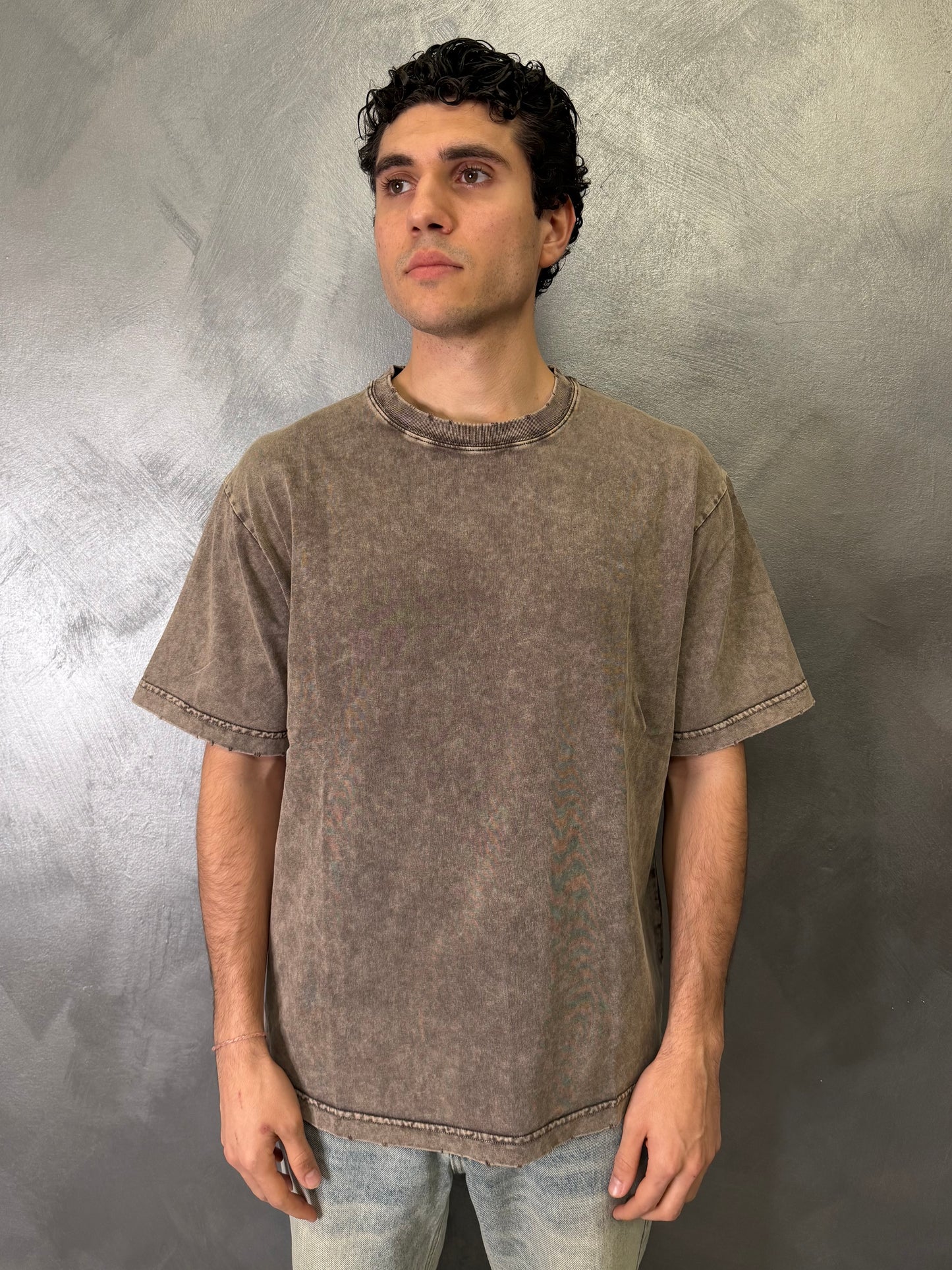 T-Shirt Stone Wash Taupe
