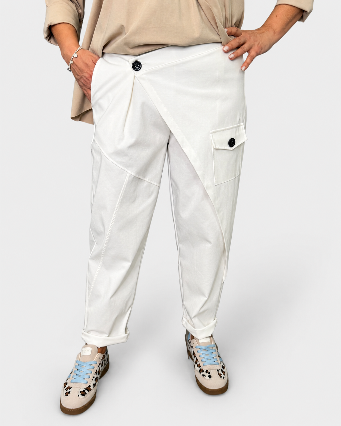 Pantalone 158C Cristel Bianco