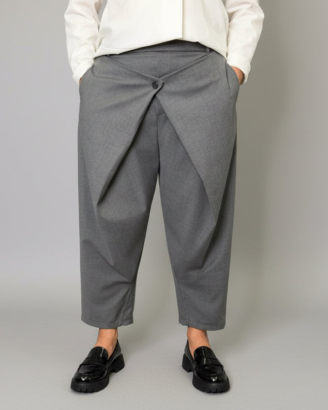 Pantalone Wendy Doppio Pareo Grigio