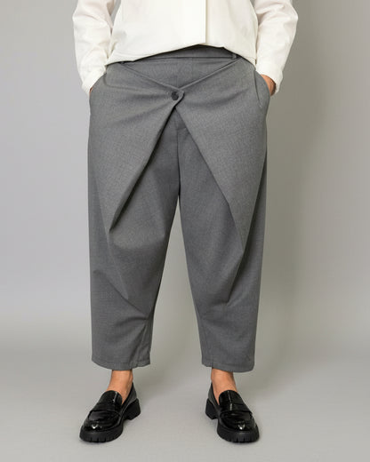 Pantalone Wendy Doppio Pareo Grigio