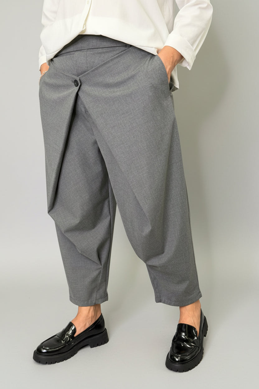 Pantalone Wendy Doppio Pareo Grigio