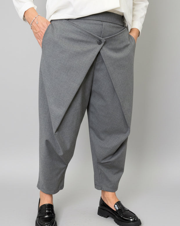 Pantalone Wendy Doppio Pareo Grigio