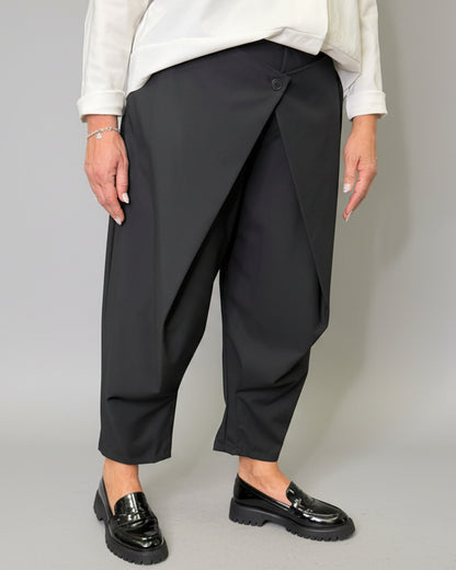 Pantalone Wendy Doppio Pareo Nero