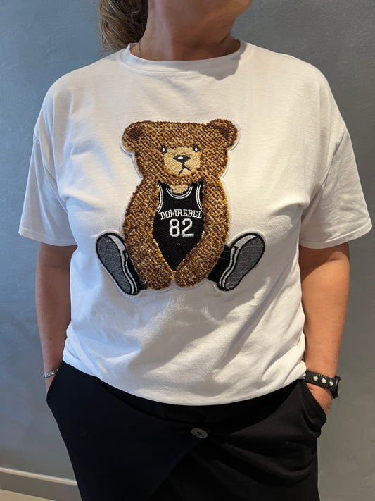 T-shirt Teddy Bianca